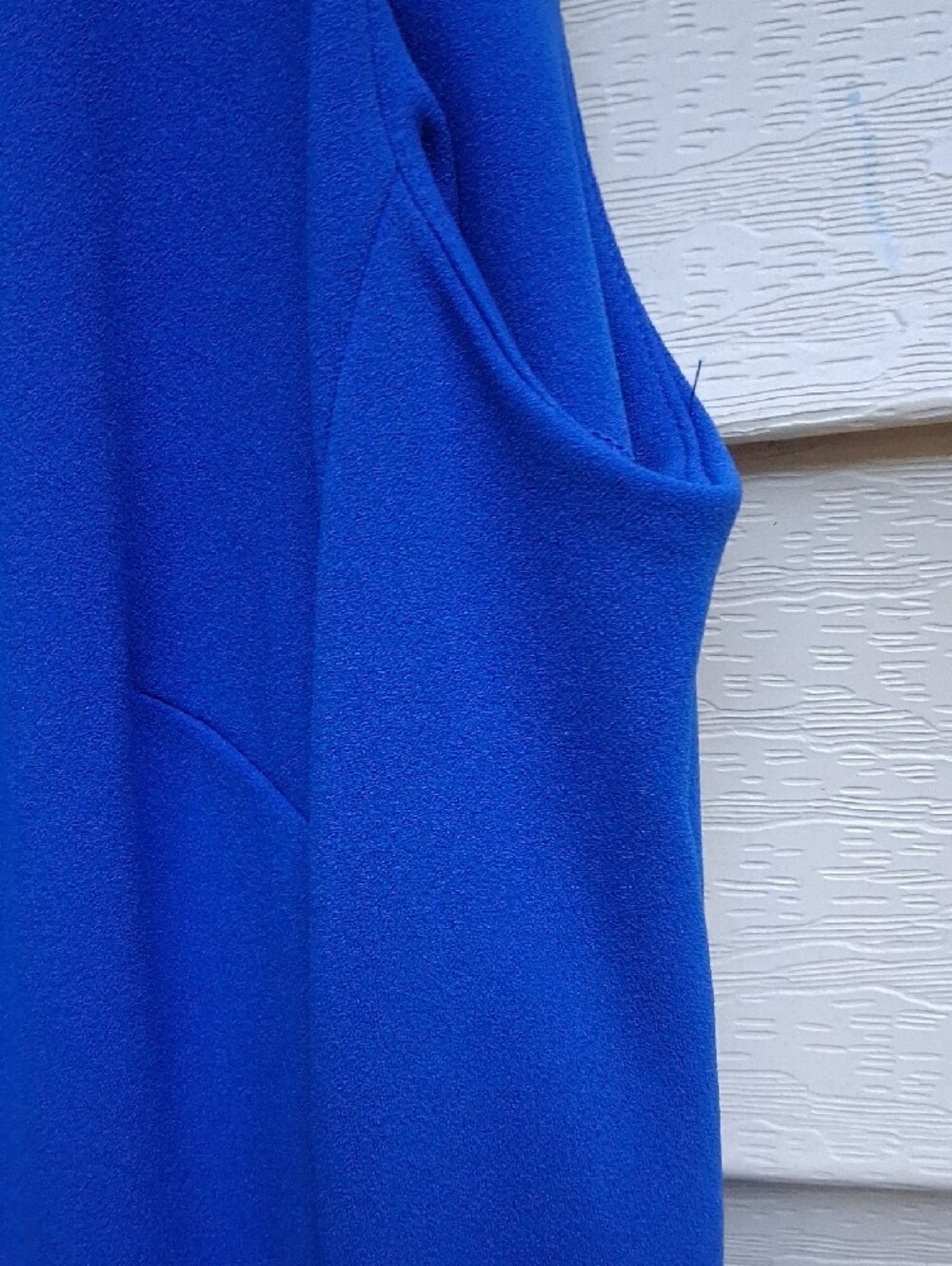 Calvin Klein Cobalt Blue Sleeveless Midi Dress with Waist Tie - Picture 8 of 16